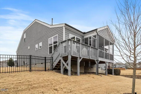 a view of a house with a balcony