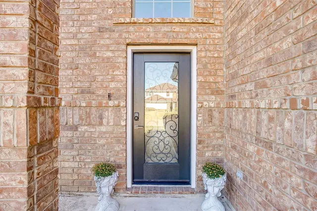 a front view of a house with a window