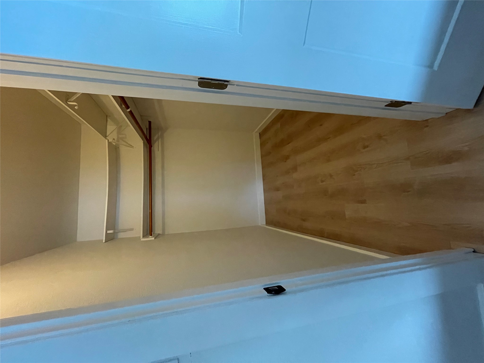 1714 Enfield Road, Unit 102 Austin, TX 78703 - Photo 9 of 15 1 of 2 large walk in closets in upstairs bedroom. Functional organization with ample shelving and hanging space defines this well-appointed closet.