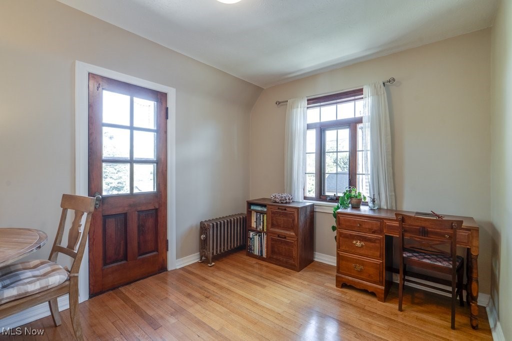 3849 Faversham Road Cleveland, OH 44118 - Photo 23 of 44 Office space featuring radiator and light wood finished floors