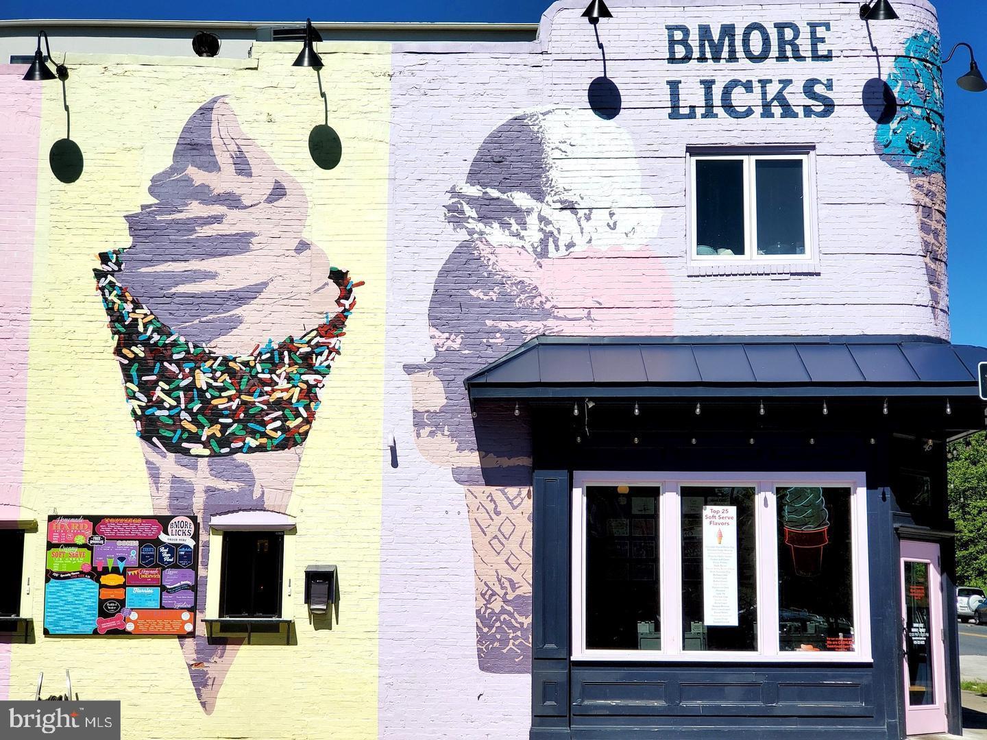 518 South Luzerne Avenue Baltimore, MD 21224 - Photo 20 of 21 Colorful ice cream mural at Bmore Licks.