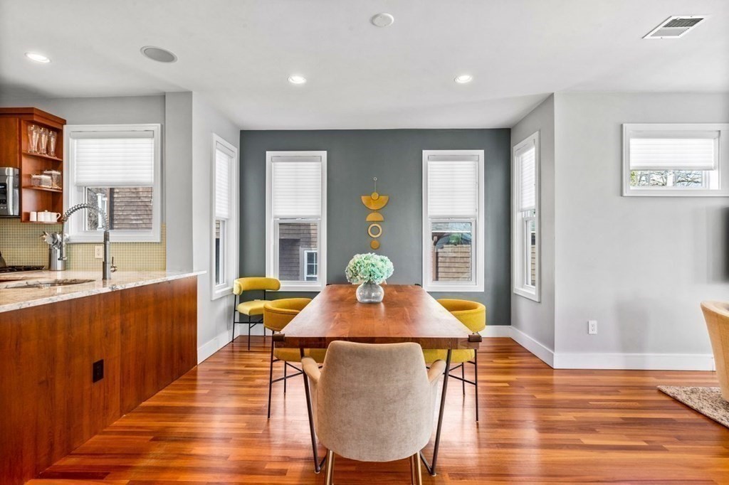 80 Summit Avenue, Unit 80 Brookline, MA 02446 - Photo 12 of 41 a dining room with furniture and wooden floor