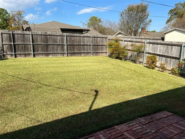 a view of an outdoor space and swimming pool