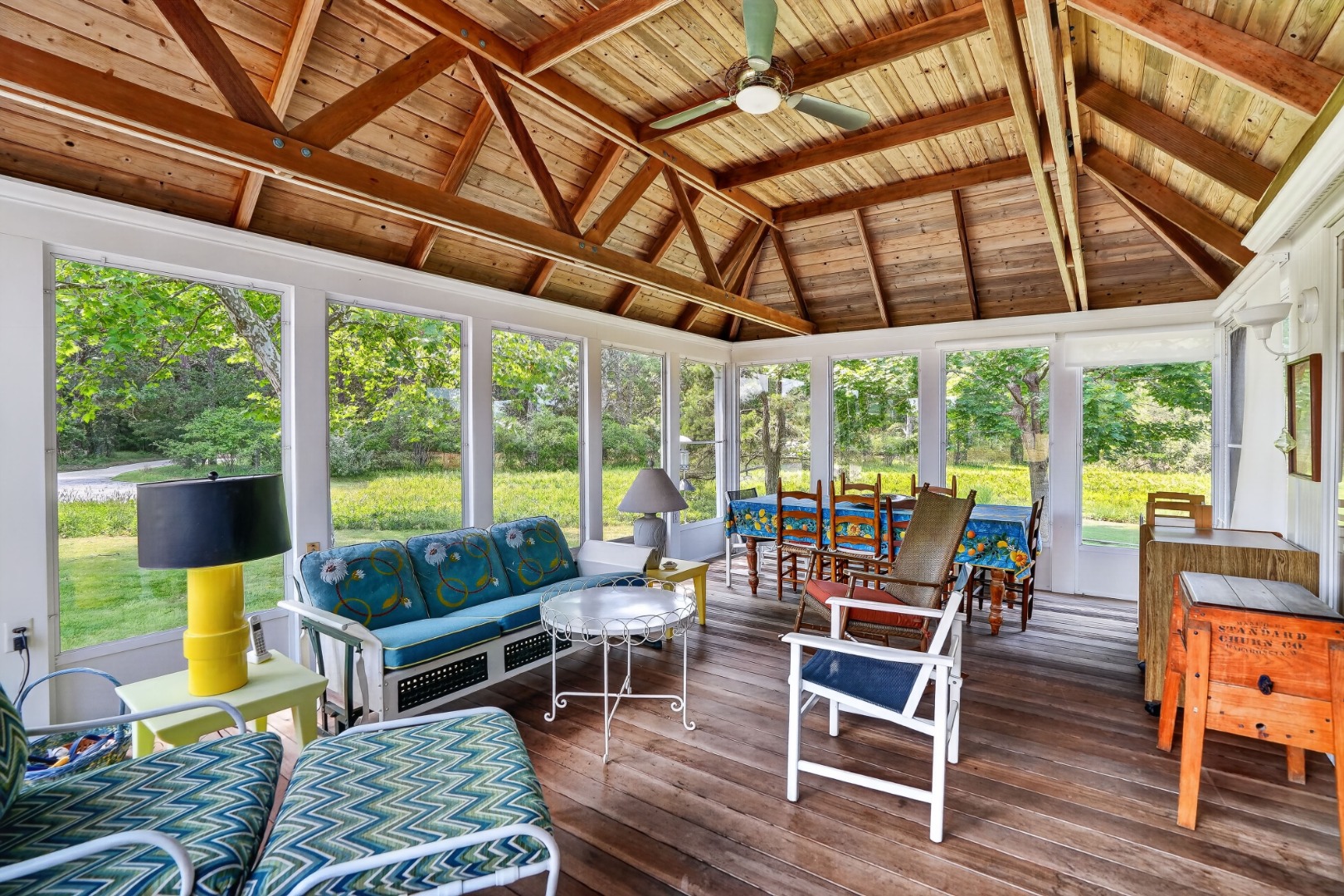 30 Elias Lane West Tisbury, MA 02568 - Photo 12 of 18 The sunroom/porch offers additional space for entertaining and enjoyment.