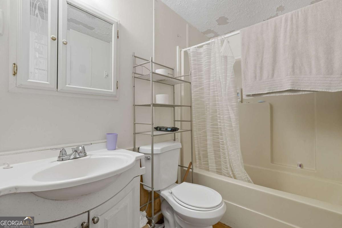 2450 Jones Mountain Road Talking Rock, GA 30175 - Photo 24 of 40 a bathroom with a sink a toilet and shower