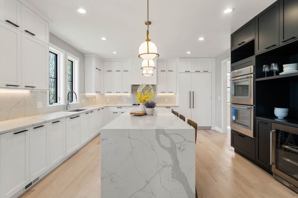 258 Greendale Avenue Needham, MA 02494 - Photo 6 of 23 a view of living room with stainless steel appliances granite countertop furniture and a view of living room
