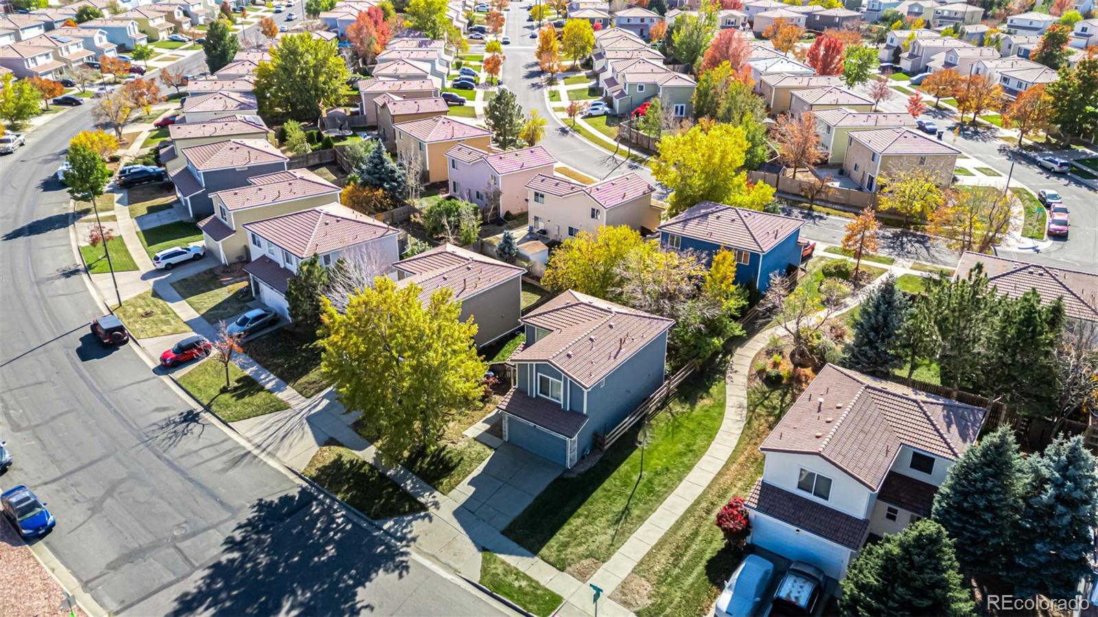 21300 East 42nd Avenue Denver, CO 80249 - Photo 41 of 48 an aerial view of residential houses with outdoor space