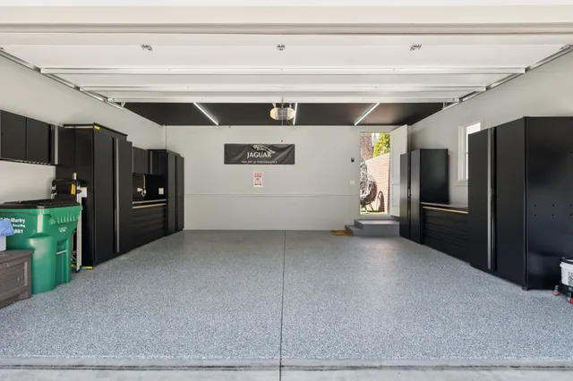 a brick house with a sink and dishwasher