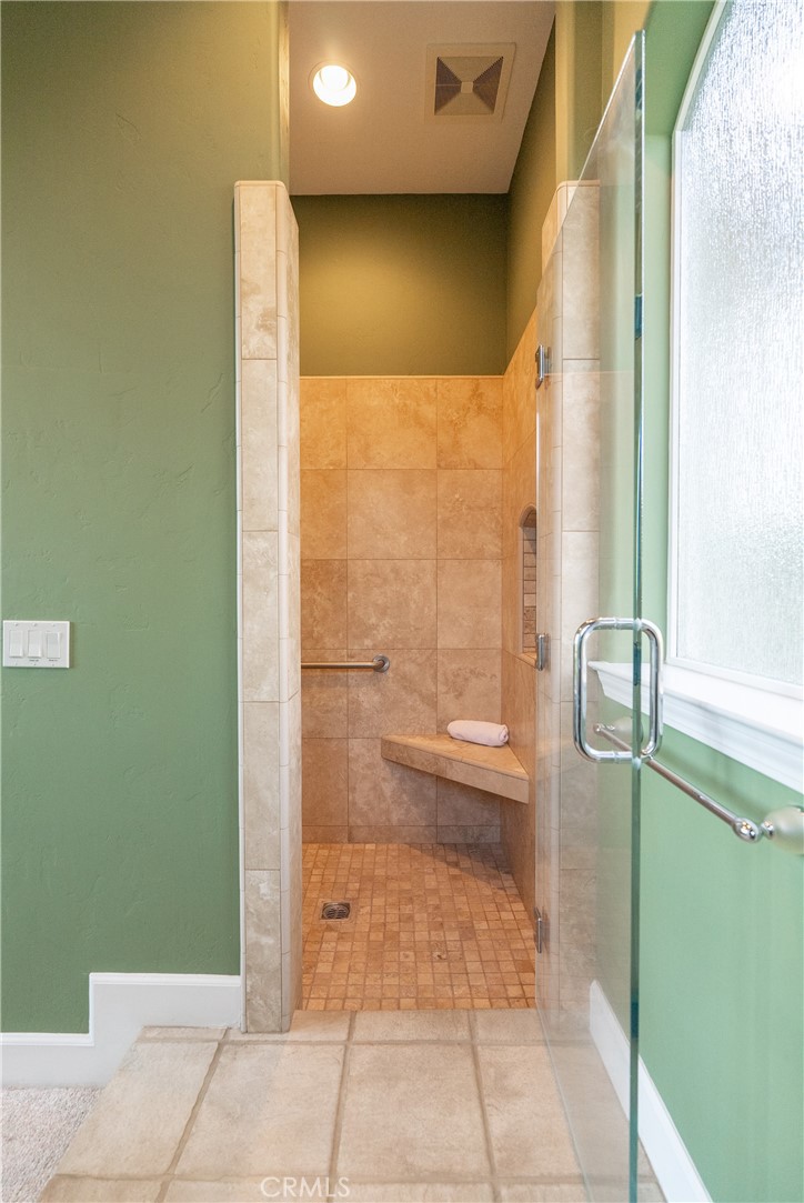 4342 Shadow Canyon Road Templeton, CA 93465 - Photo 32 of 74 a bathroom with a glass door shower