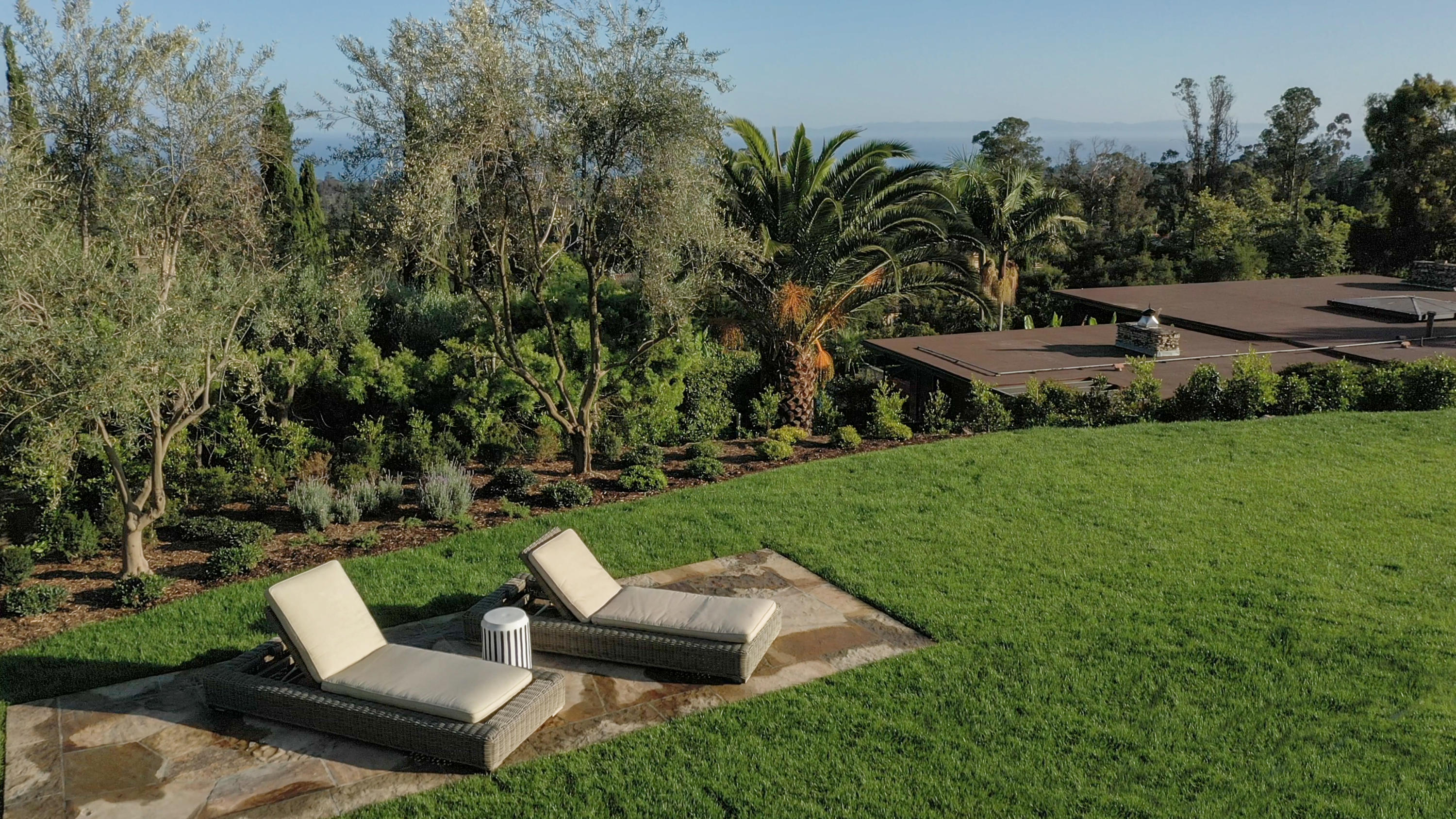950 Brooktree Road Santa Barbara, CA 93108 - Photo 35 of 37 a view of backyard with outdoor seating and green space