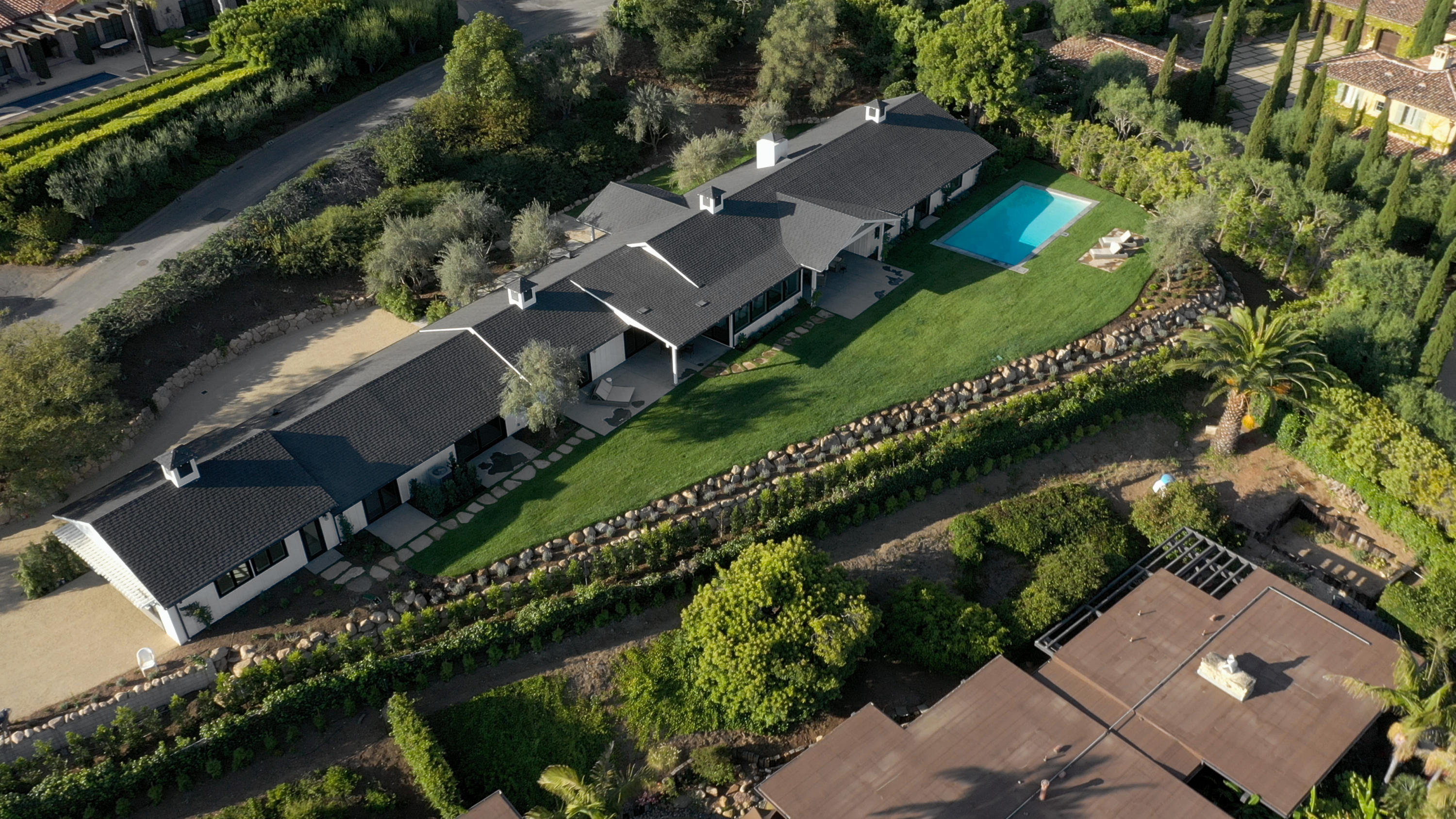 950 Brooktree Road Santa Barbara, CA 93108 - Photo 37 of 37 an aerial view of house with a yard and outdoor seating
