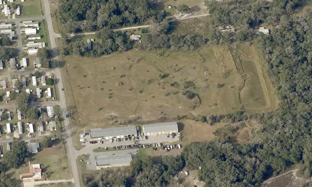 a bird view of a house