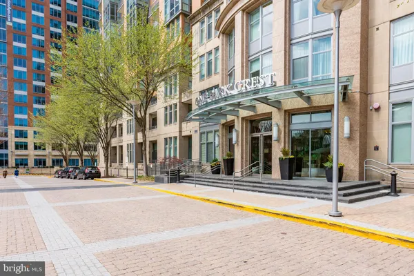 a view of a building with a swimming pool