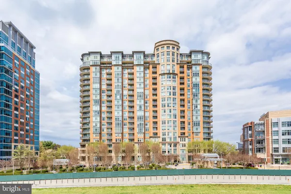 a front view of a multi story building