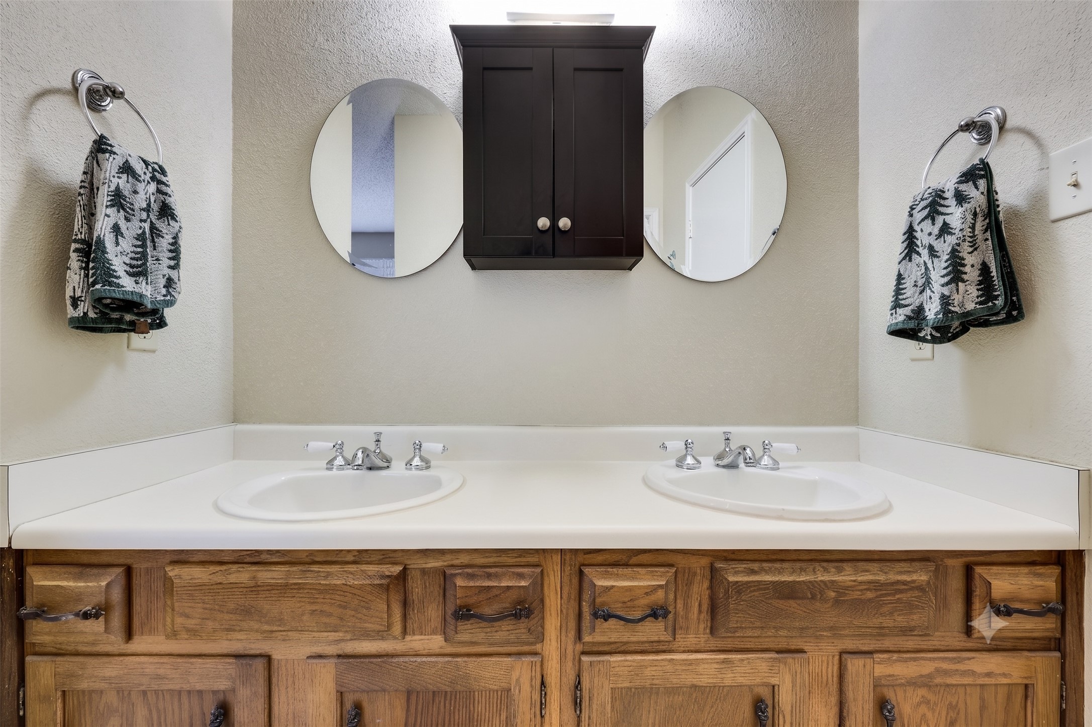 3011 Fruth Street, Unit 101 Austin, TX 78705 - Photo 10 of 14 Double vanities with bright white sinks offer both style and function.