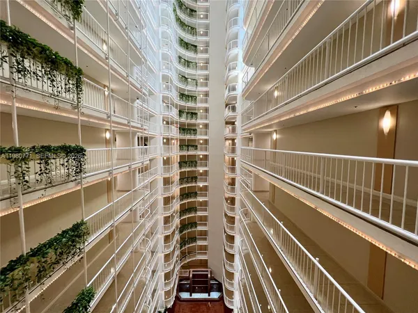 a view of a balcony