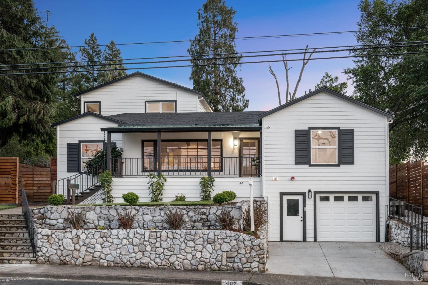 402 Powell Avenue Healdsburg, CA 95448 - Photo 1 of 1 a front view of a house with garden