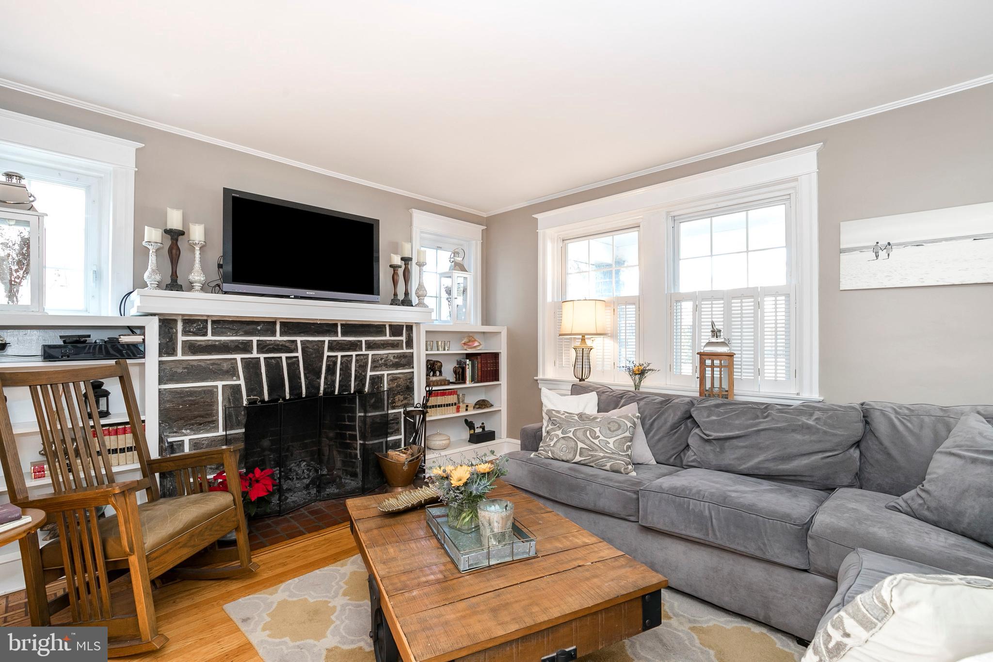 217 North Manoa Road Havertown, PA 19083 - Photo 4 of 47 Living Room Fire Place Feature