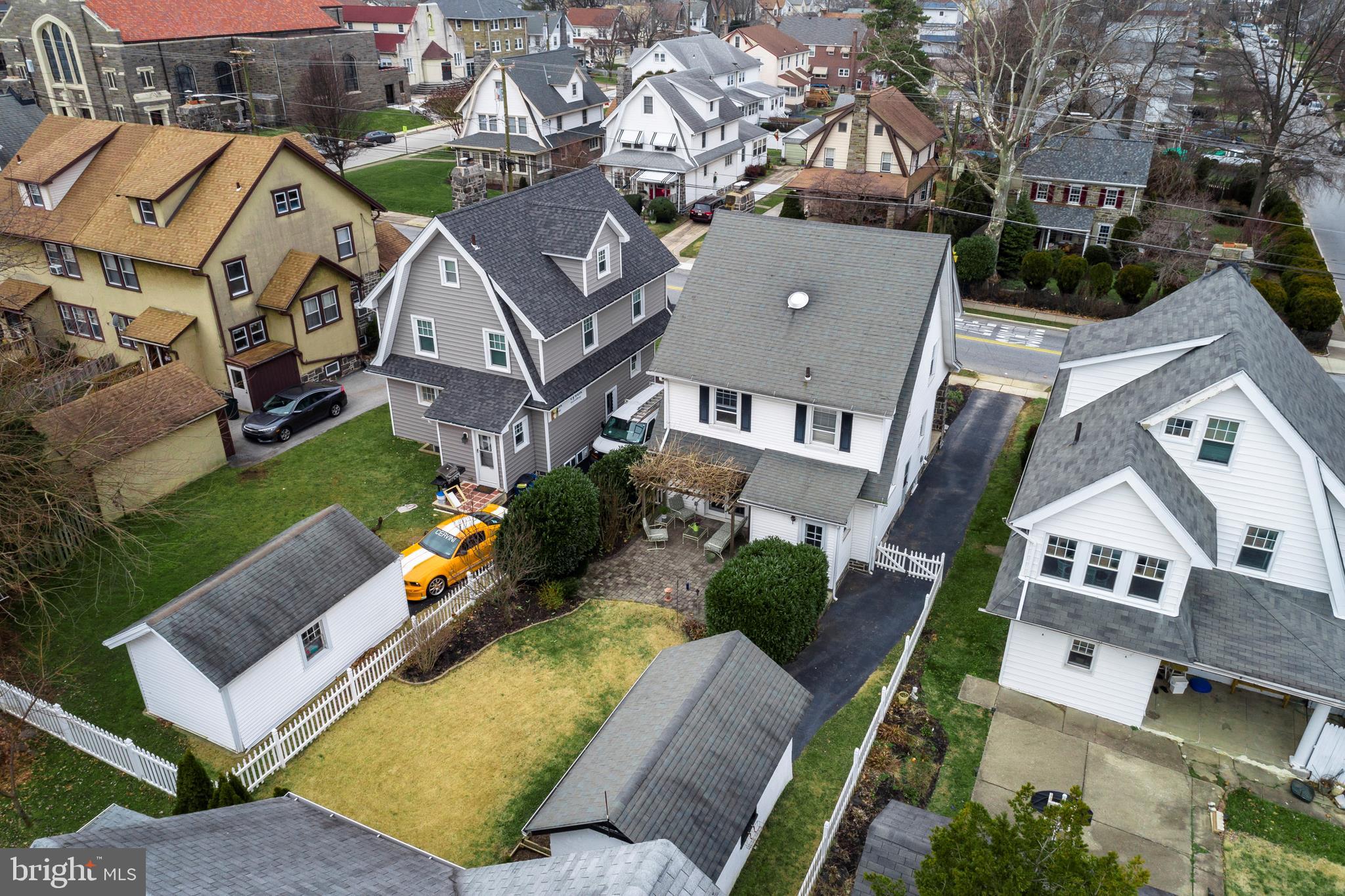 217 North Manoa Road Havertown, PA 19083 - Photo 46 of 47 Aerial Rear Yard and Exterior