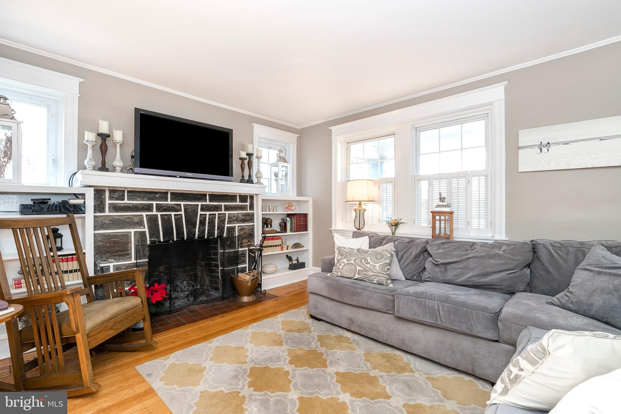 217 North Manoa Road Havertown, PA 19083 - Photo 8 of 47 Living Room Fire Place