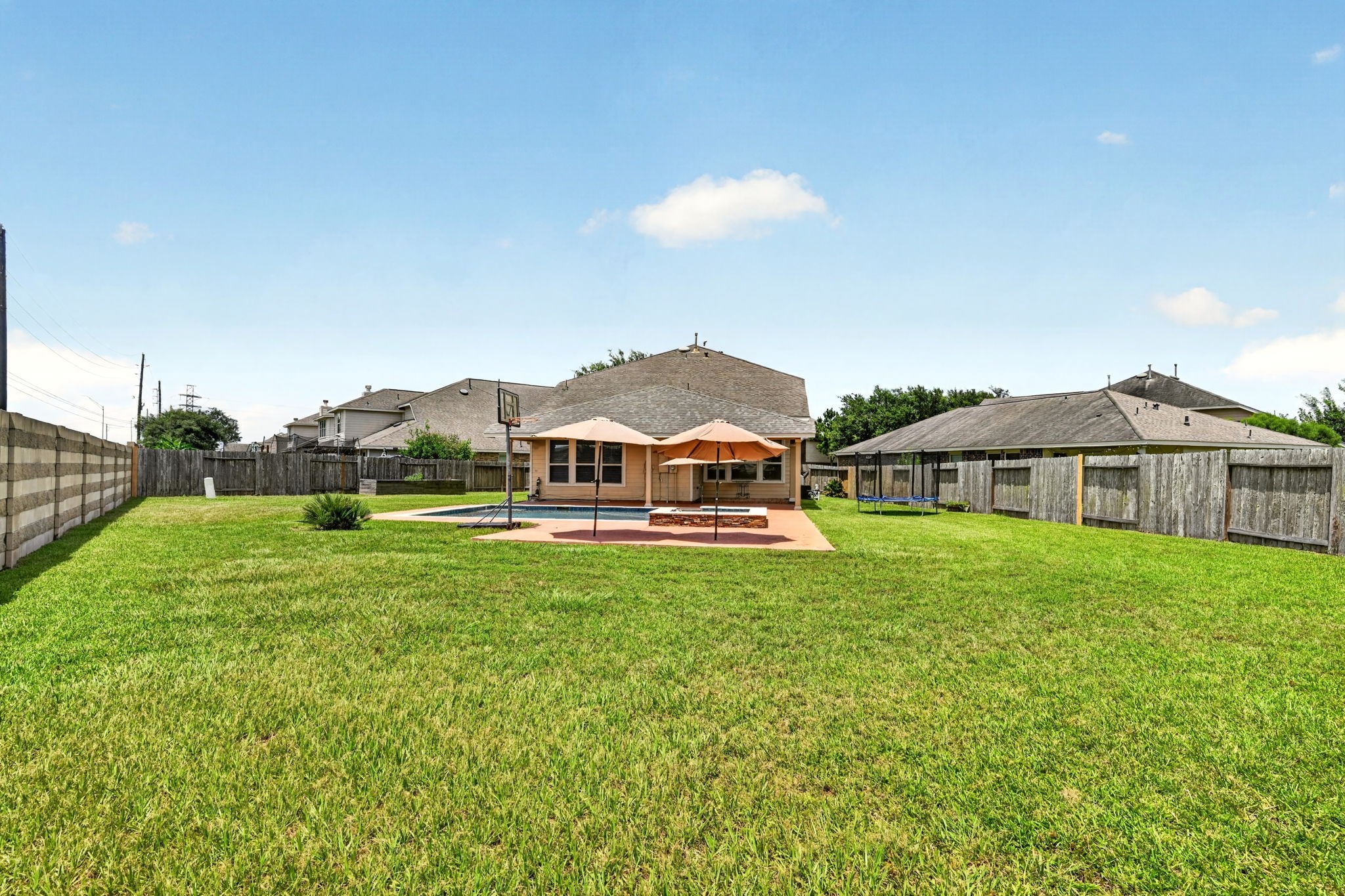 6446 Tea Tree Drive Katy, TX 77494 - Photo 31 of 39 Back Yard -
Look at all the extra room for adding your dreams.