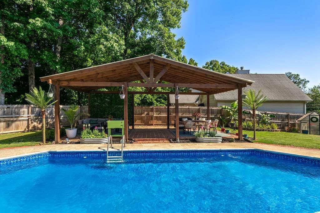 7 College View Drive Southwest Rome, GA 30161 - Photo 44 of 49 a view of outdoor space with swimming pool and furniture