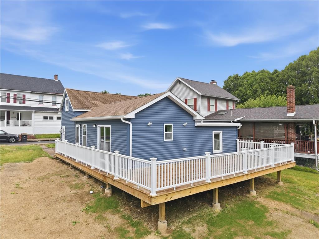 5641 North Coplay Road Whitehall, PA 18052 - Photo 58 of 68 A newly constructed spacious deck extends the living space, perfect for outdoor gatherings.