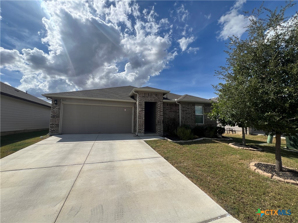 809 Margay Loop Seguin, TX 78155 - Photo 3 of 20 a front view of a house with a yard and garage