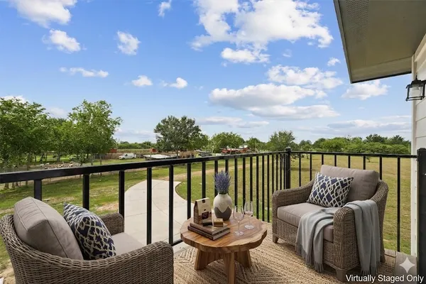 a view of a couches in the roof deck