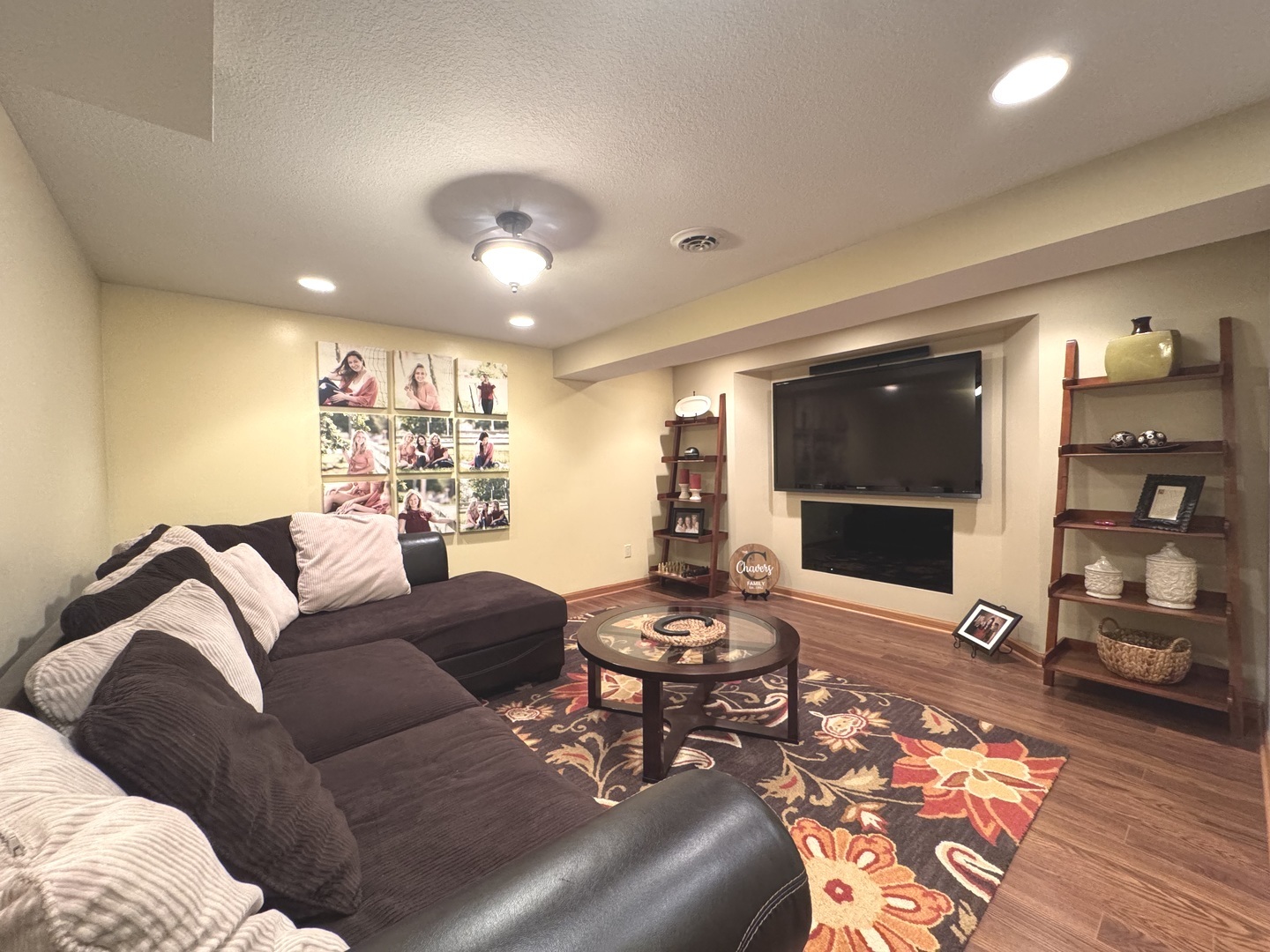 2041 Bluff Road South Kankakee, IL 60901 - Photo 26 of 39 a living room with furniture and a flat screen tv