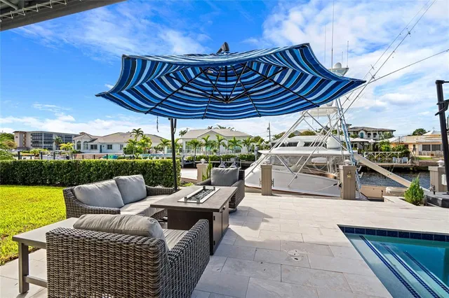 a view of outdoor space with seating space