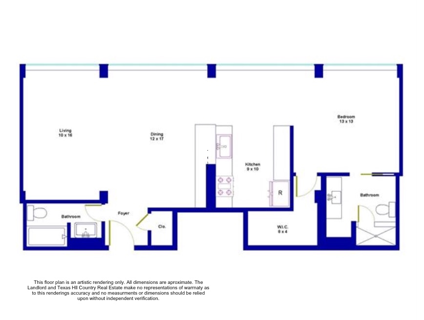 1212 Guadalupe Street, Unit 1004 Austin, TX 78701 - Photo 33 of 33 View of home floor plan
