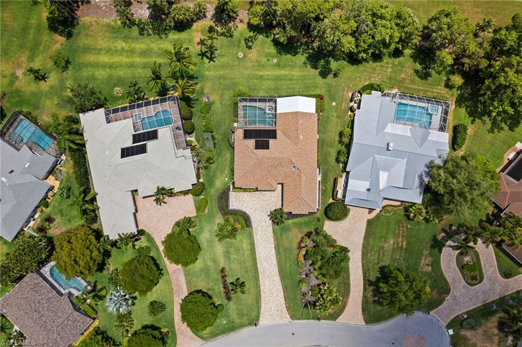 2022 Duke Drive Naples, FL 34110 - Photo 36 of 40 an aerial view of a house with a yard
