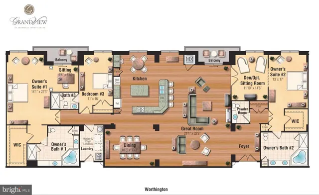 $1,695,000 | 1915 Towne Centre Boulevard, Unit 1210, Annapolis, MD 21401