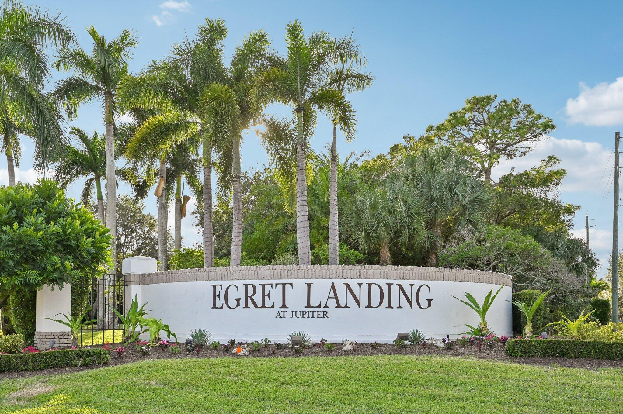 231 Sparrow Point Jupiter, FL 33458 - Photo 42 of 65 Egret Landing Entry Sign