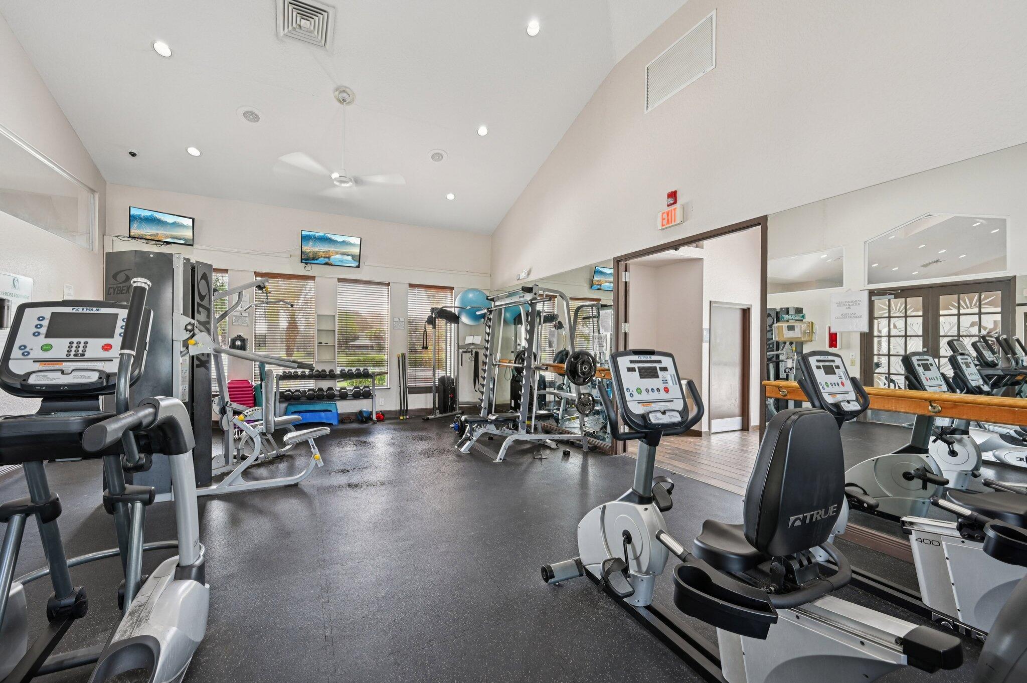 231 Sparrow Point Jupiter, FL 33458 - Photo 49 of 65 a view of a room with gym equipment