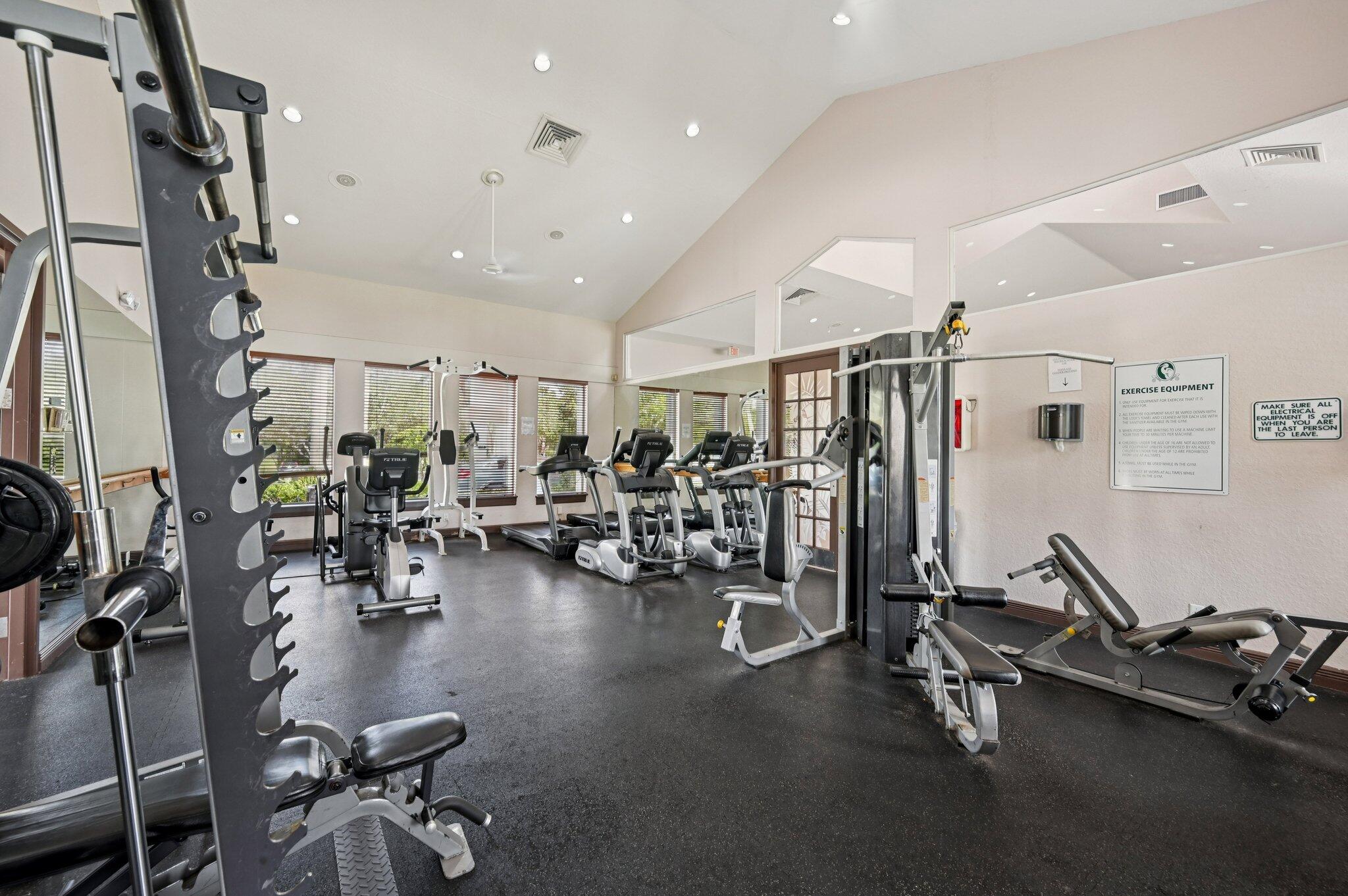 231 Sparrow Point Jupiter, FL 33458 - Photo 50 of 65 a view of a room with gym equipment