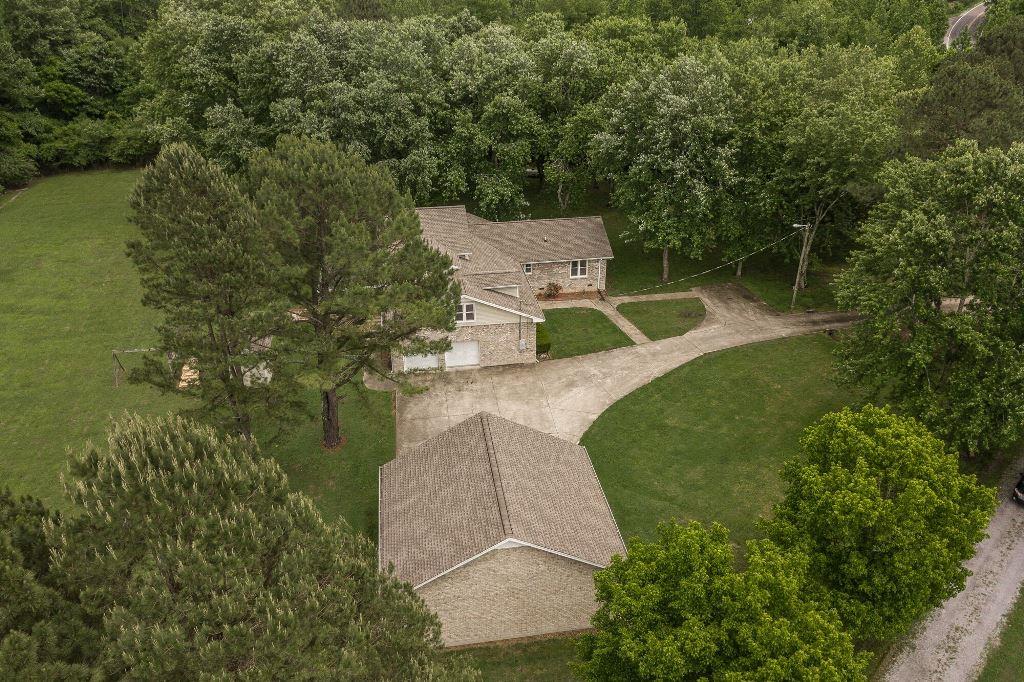 8114 Ridgewood Road Goodlettsville, TN 37072 - Photo 28 of 30 Aerial view of the home and surrounding woods to make this home very private.