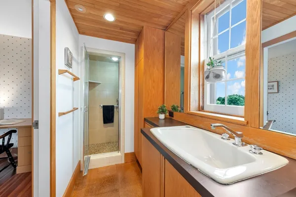 a bathroom with a sink and a bathtub