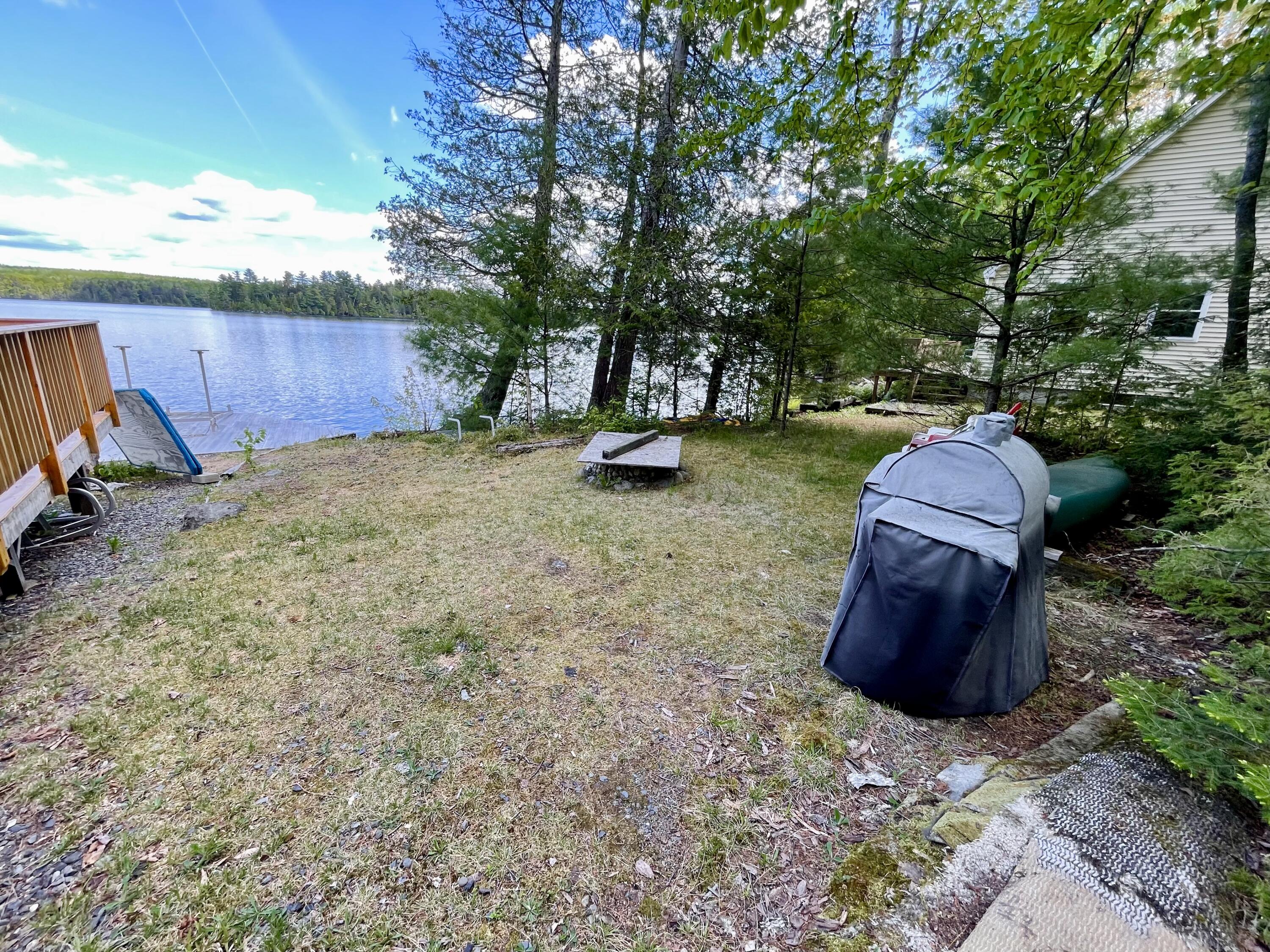 42 South Shore Rd Lake View Milo, ME 04463 - Photo 84 of 118 Yard with Firepit