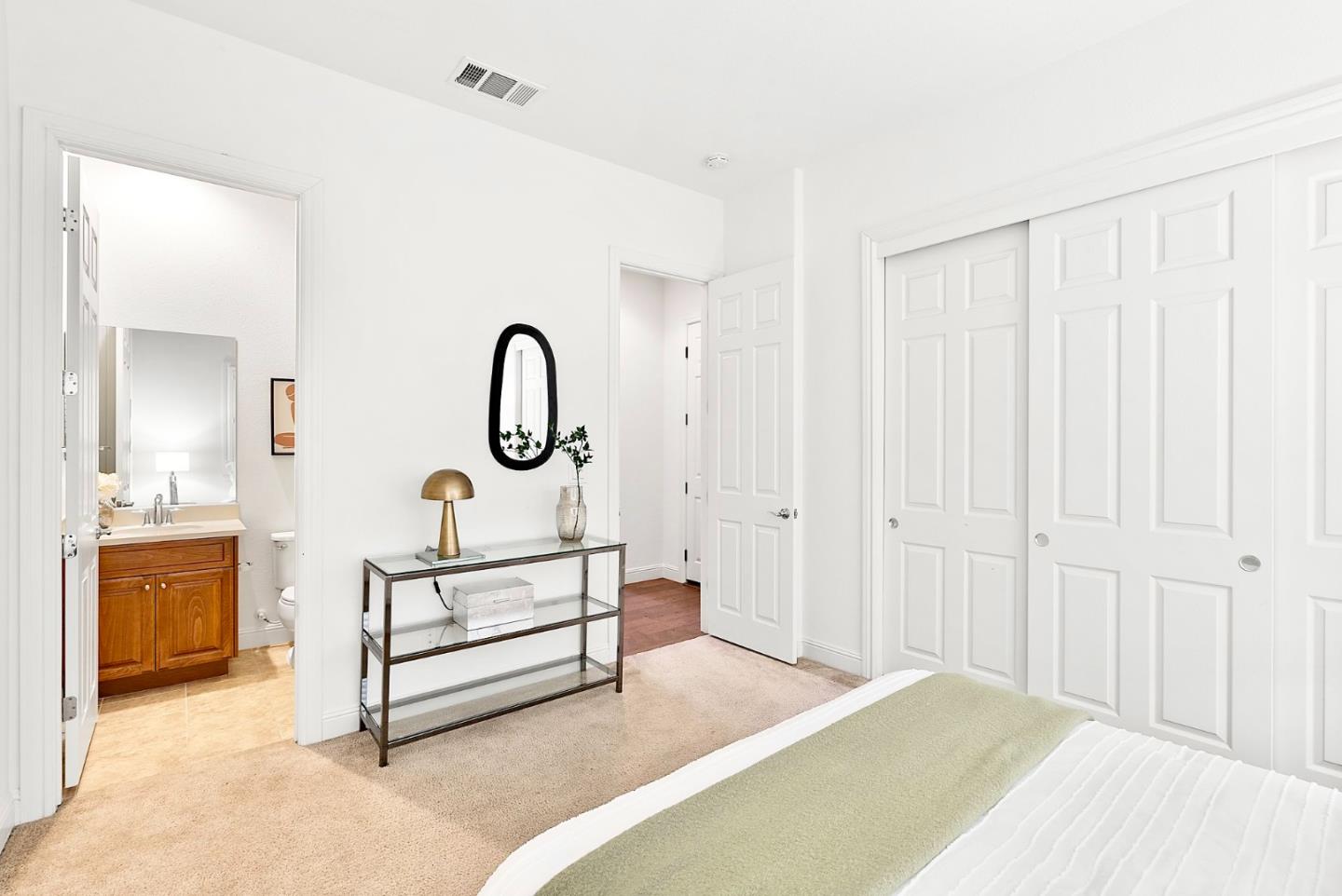 532 Hyacinthus Court San Ramon, CA 94582 - Photo 15 of 31 a spacious bedroom with a bed and a sink