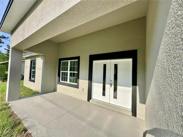 a view of a front door of a house