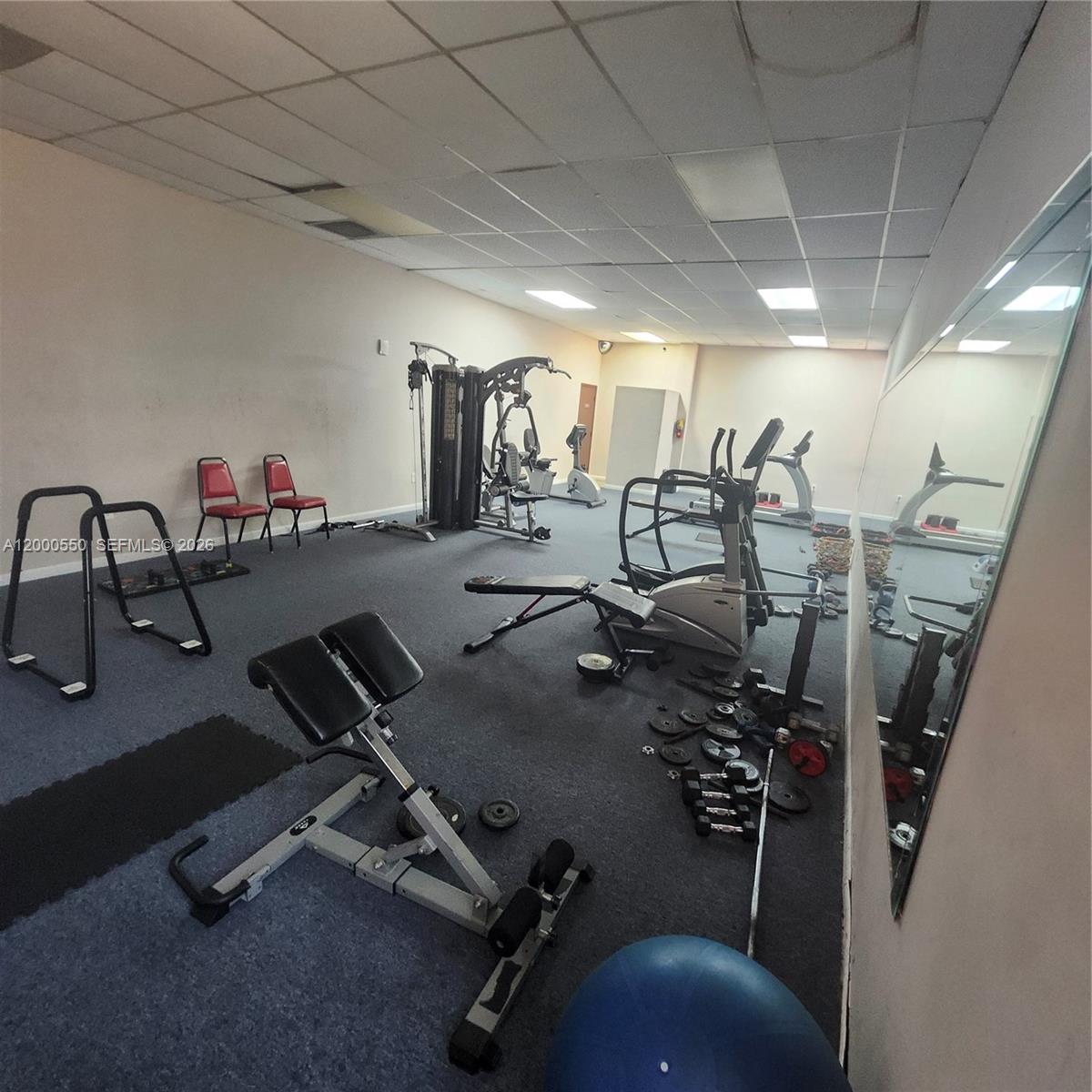 8415 Southwest 107th Avenue, Unit 238W Miami, FL 33173 - Photo 22 of 30 a view of a room with gym equipment