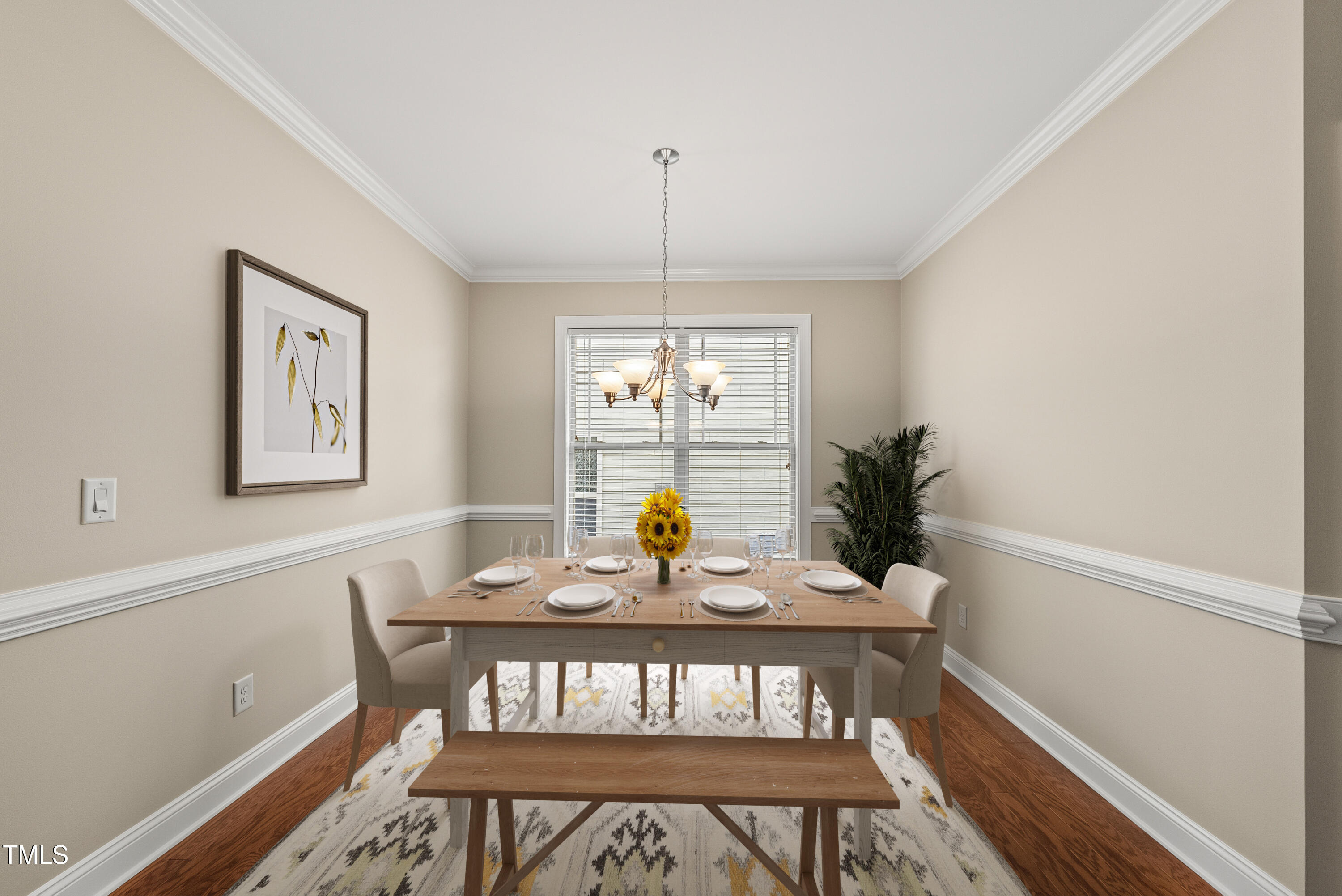 5120 Audreystone Drive Cary, NC 27518 - Photo 11 of 65 a view of a dining room with furniture window and outside view