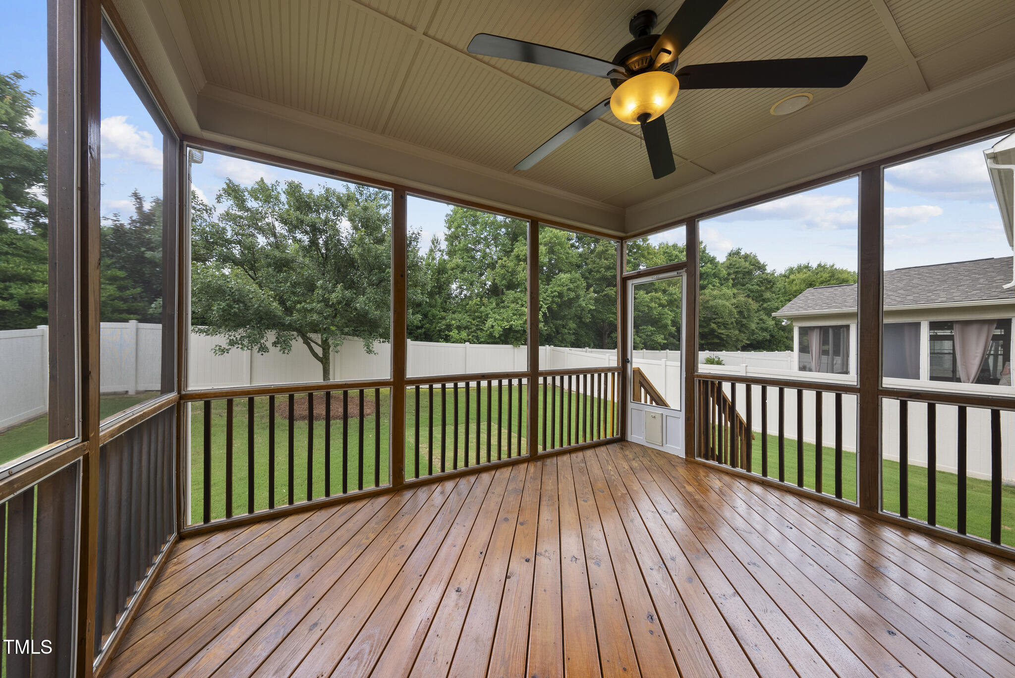 5120 Audreystone Drive Cary, NC 27518 - Photo 27 of 65 a view of a balcony with wooden floor