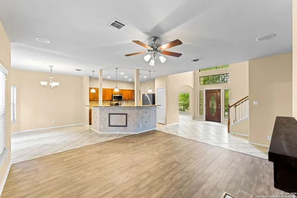a view of a kitchen with a sink and a kitchen view