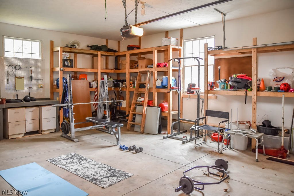 6935 Peck Road Ravenna, OH 44266 - Photo 20 of 22 2-car attached garage with built-in shelving.