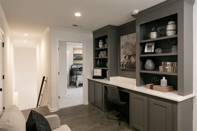 view of living room with furniture and a potted plant