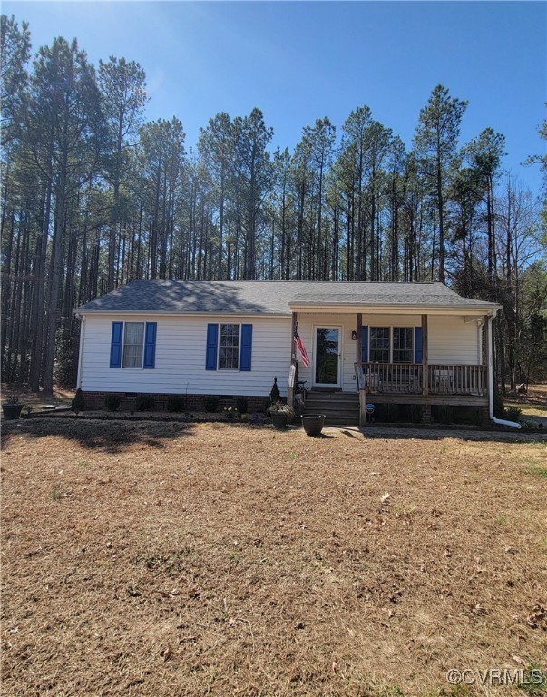 2683 Beulah Church Road St. Stephens Church, VA 23148 - Photo 1 of 23 Ranch-style home with crawl space and covered porc