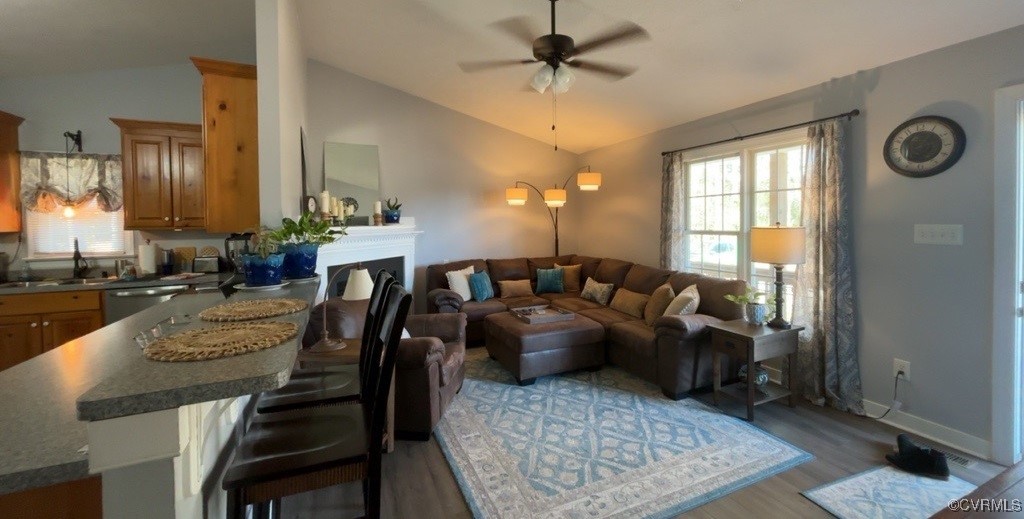 2683 Beulah Church Road St. Stephens Church, VA 23148 - Photo 11 of 23 Living room featuring vaulted ceiling, light wood-